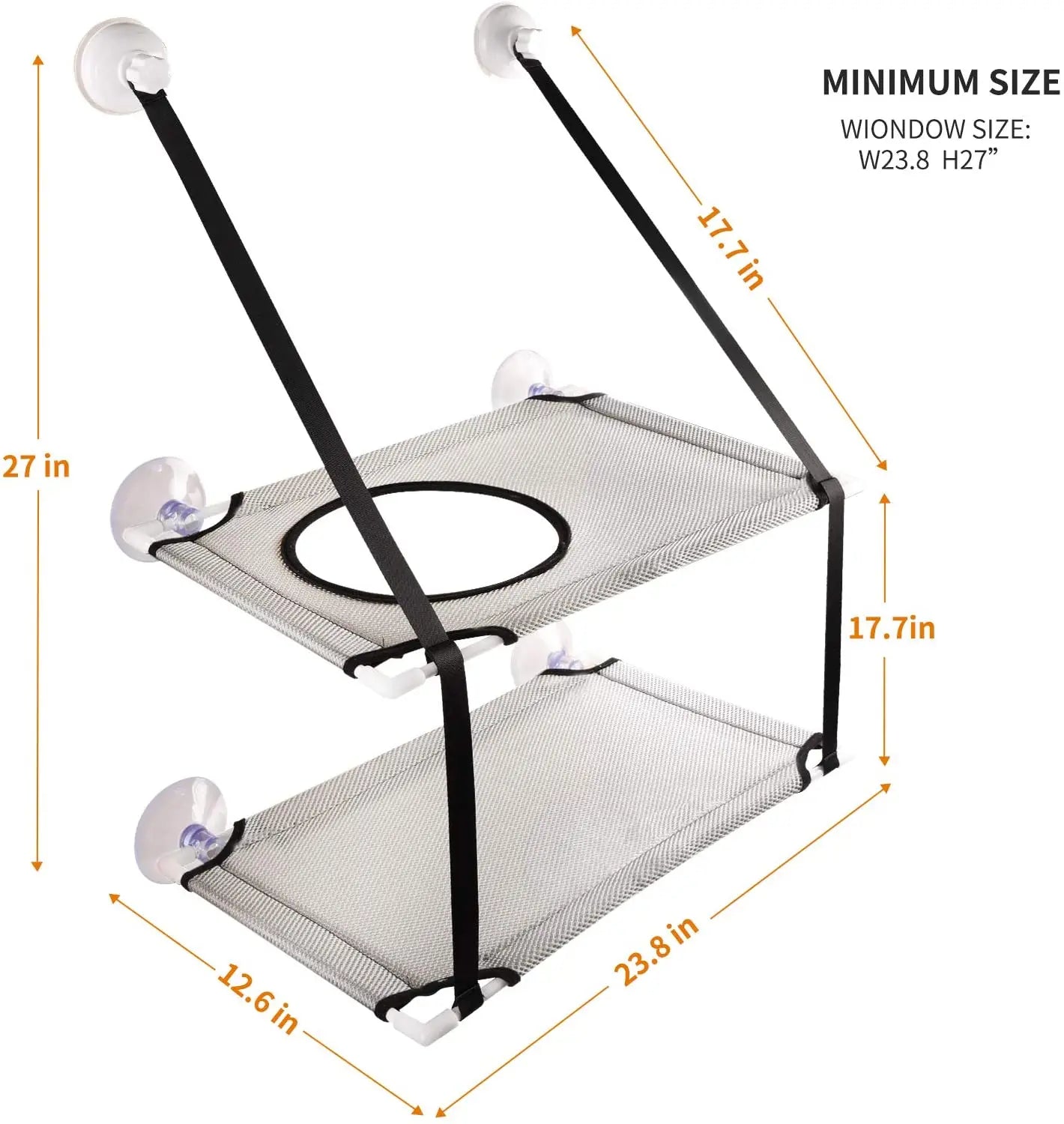 Cat Window Hanging Bed Double Layer Hammock