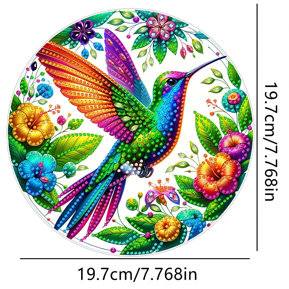 Alloet Bird Theme 2D Diamond Art Pendant Hanging Decor