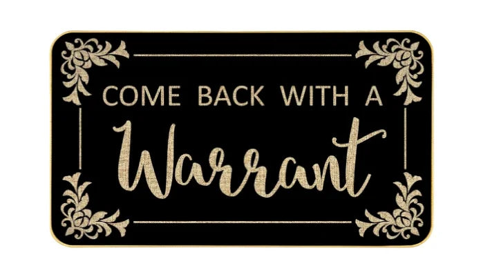 EZHomeEssentials Funny Welcome Mat Non Slip Rubber Entry