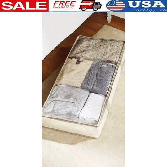 EZHomeEssentials Underbed Storage Organizer Durable Canvas