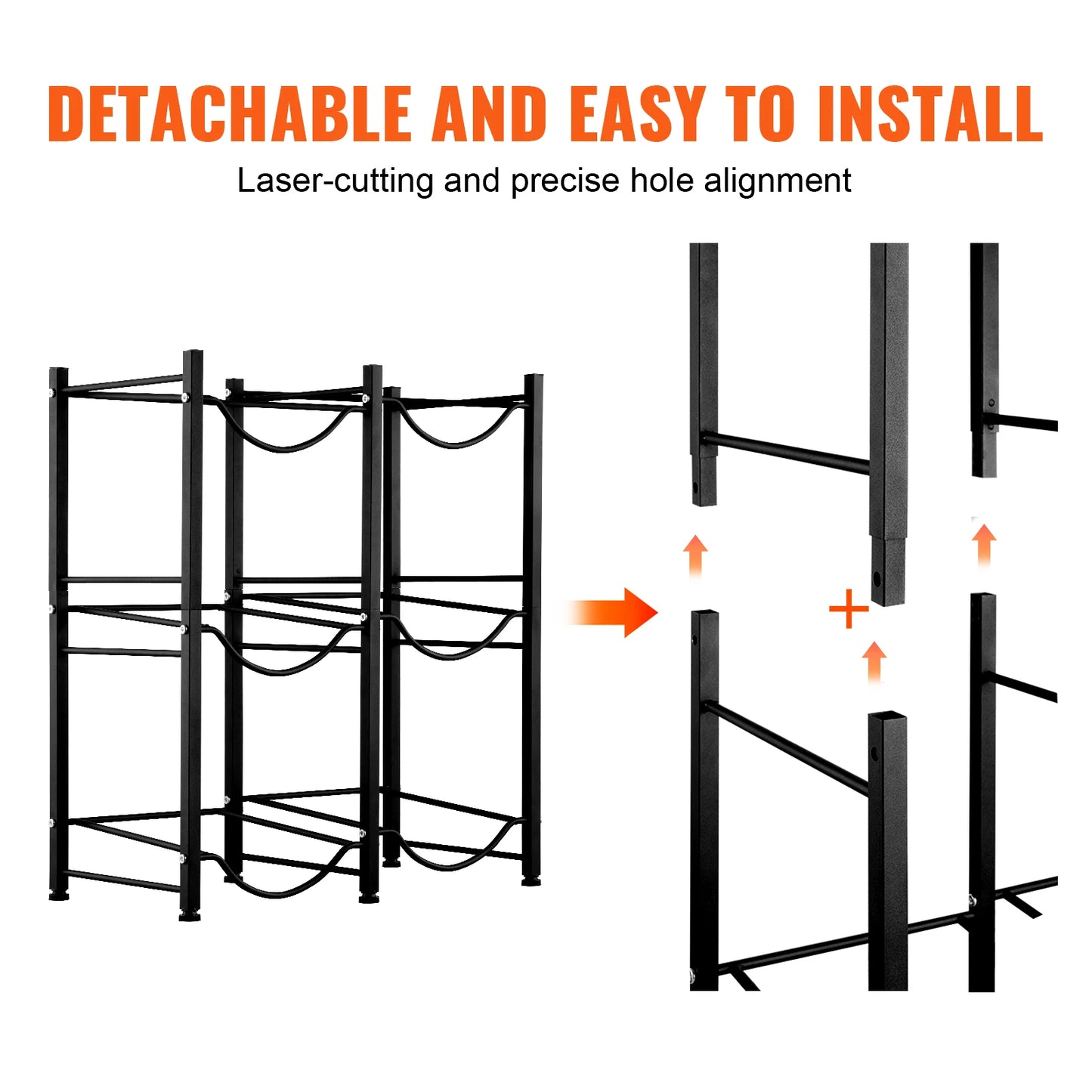 EZHomeEssentials 5 Tier Water Jug Holder Rack For Kitchen
