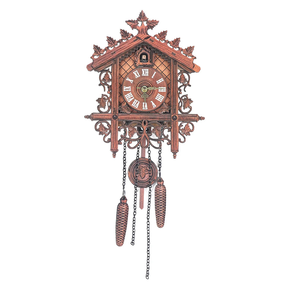 Is Smart Device Wooden Wall Clock Pendulum Living Room