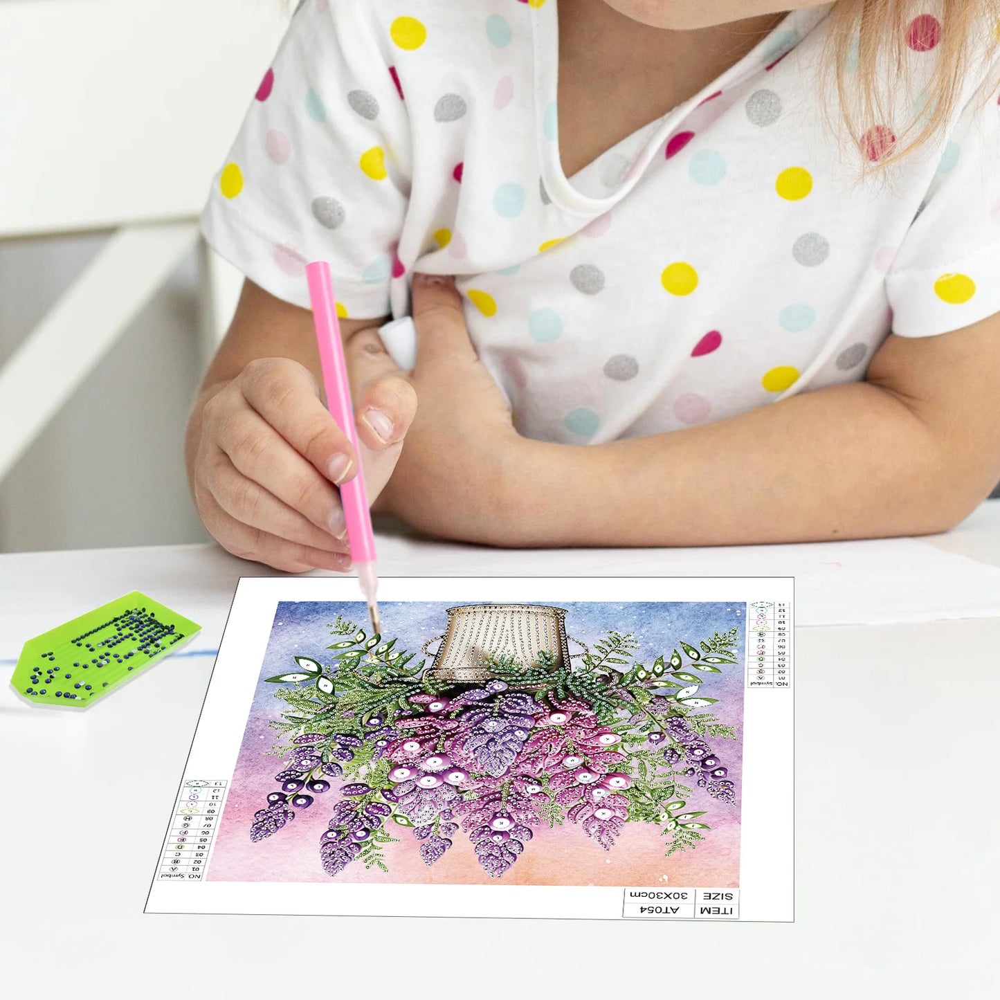 Choice Diamond Art Flower Bucket Special Shape Kit for Beginners