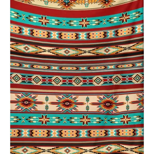 Craft of Weaving Tribal Aztec Blanket Fluffy Cover All Ages
