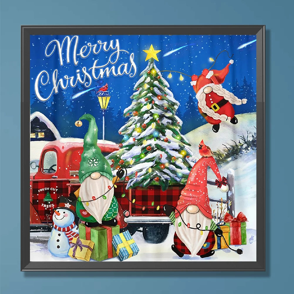 Frame 5D Diamond Painting Snow Day Kit For Home Decor