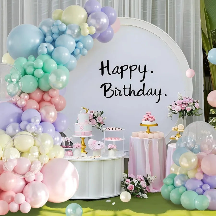 Hign-concerned Balloon Garland Arch Kit 126Pcs Pearls