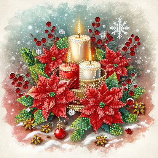 Canvas 5D Diamond Painting Kit Partial Shaped Drill Christmas ExtravaganzaEdition