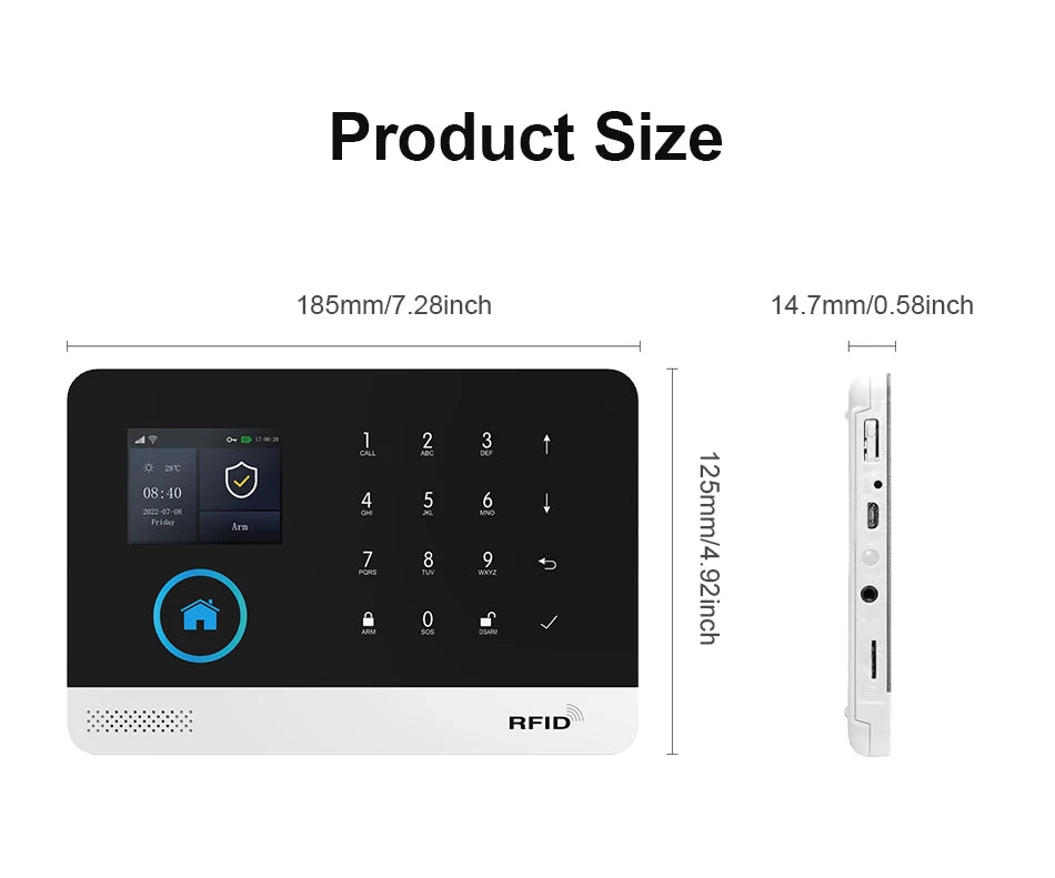PGST 4G 2G WiFi GSM Wireless Alarm System PIR Sensor