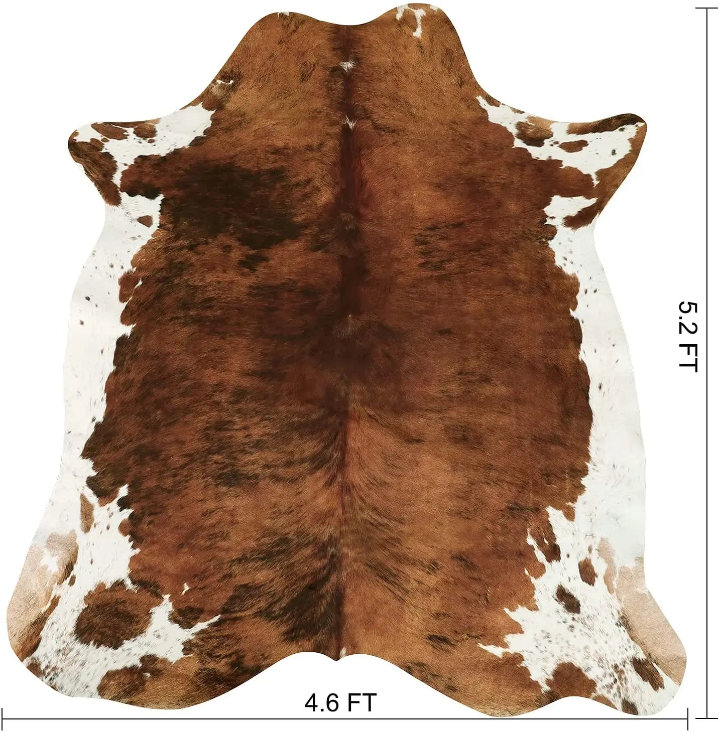 EZHomeEssentials American Style Faux Fur Cowhide Rug Decor