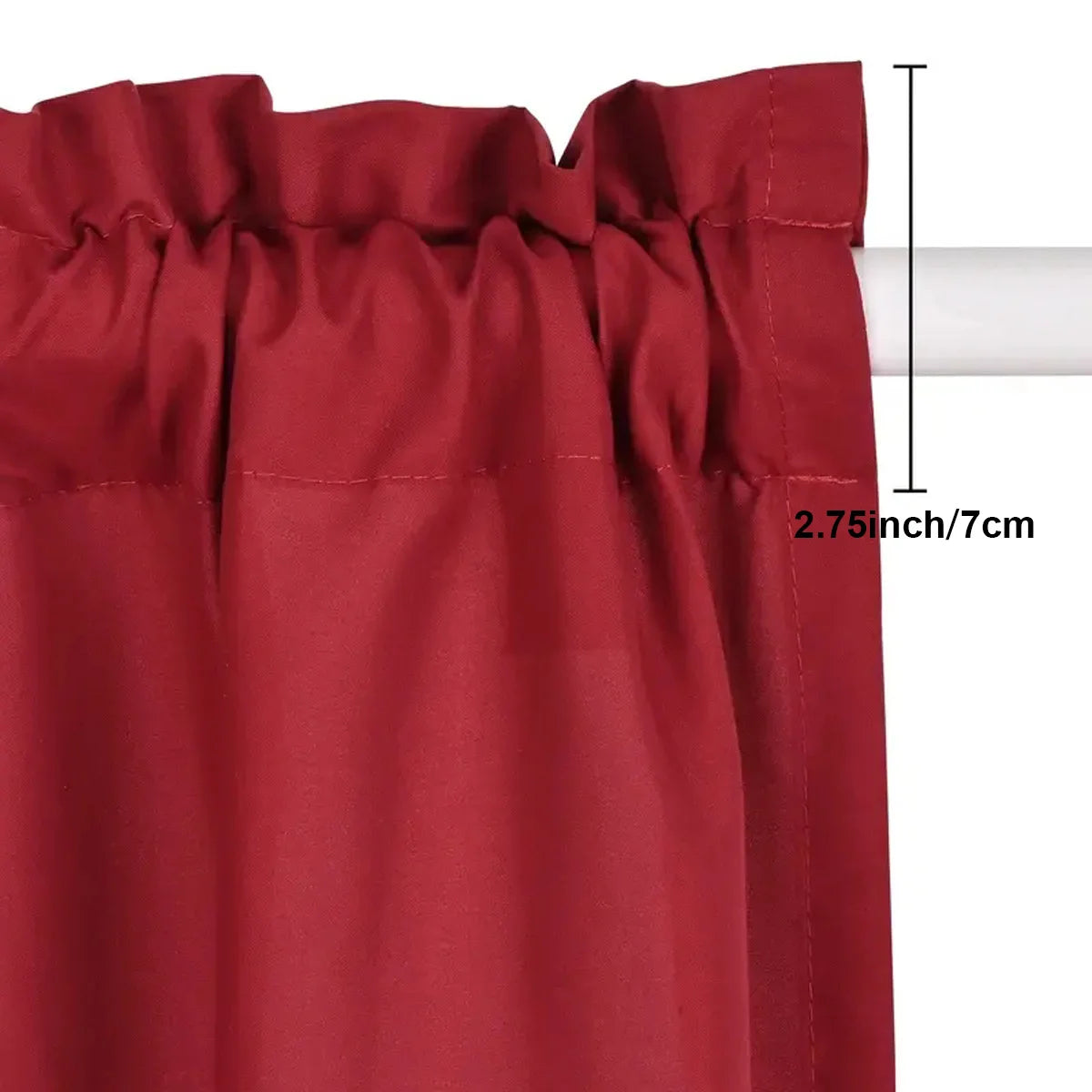 Light Filtering Curtains 4-Piece Rod Pocket Polyester For Living Room And Bedroom