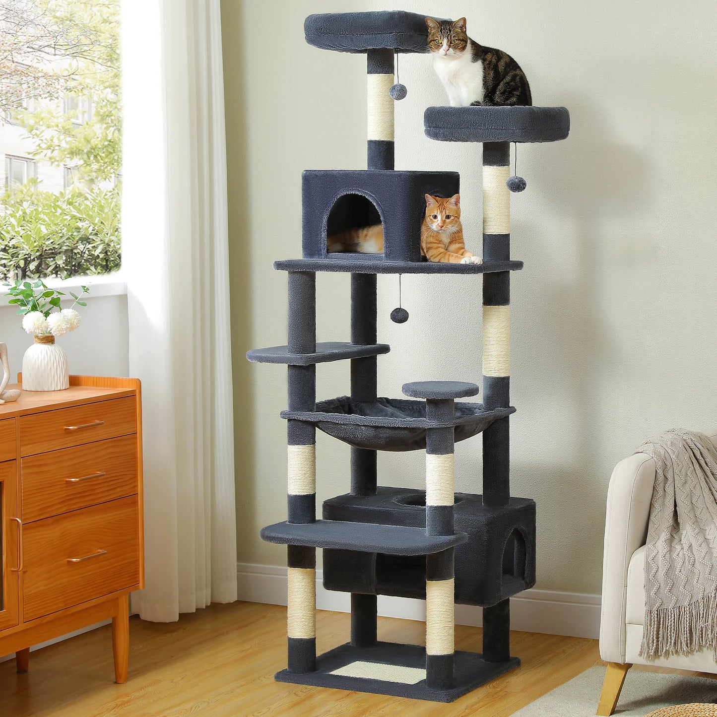 PAWZ Road Large Cat Tree And Tower For Indoor Cats