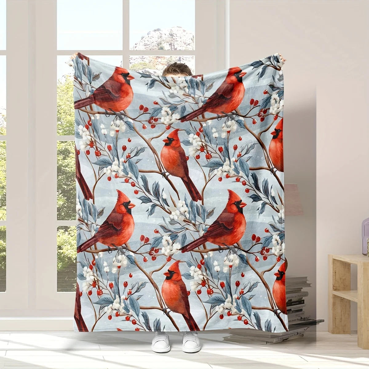 Craft of Weaving Christmas DigitalPrinted Blanket Luxury UltraWarm Fleece Seasonal