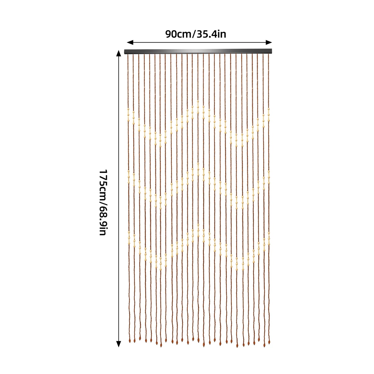 Sichuan Craft Weaving Bamboo Bead Curtain for Doors
