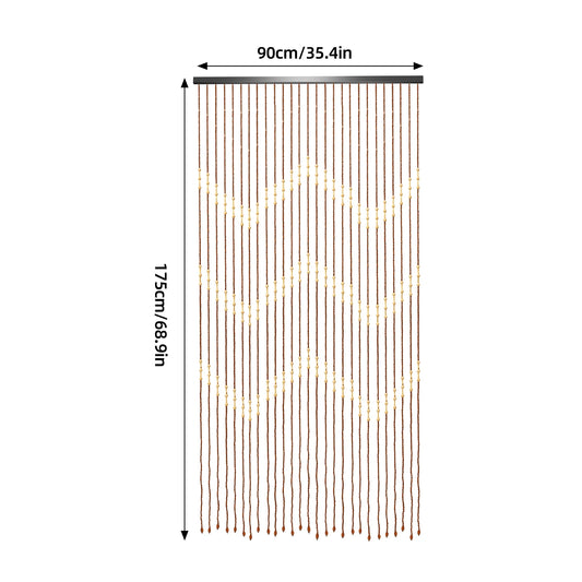 Sichuan Craft Weaving Bamboo Bead Curtain for Doors