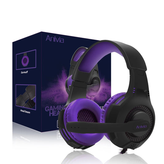 Wired Gaming Headset Mic For PC PS4 PS5 Xbox