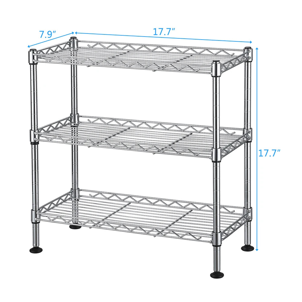 EZHomeEssentials 3 Tier UltraZinc Cabinet Organizer