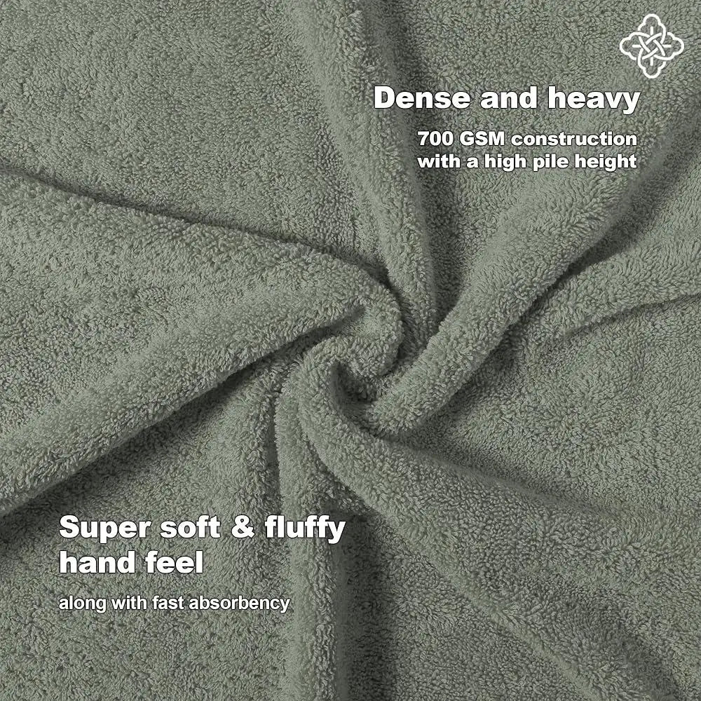 EZHomeEssentials Organic Cotton Towel Set GOTS Towels
