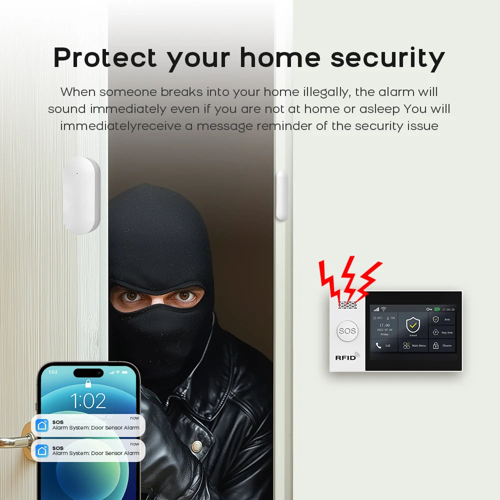 PGST WiFi Smart Life Home Alarm Kit With Motion Sensor
