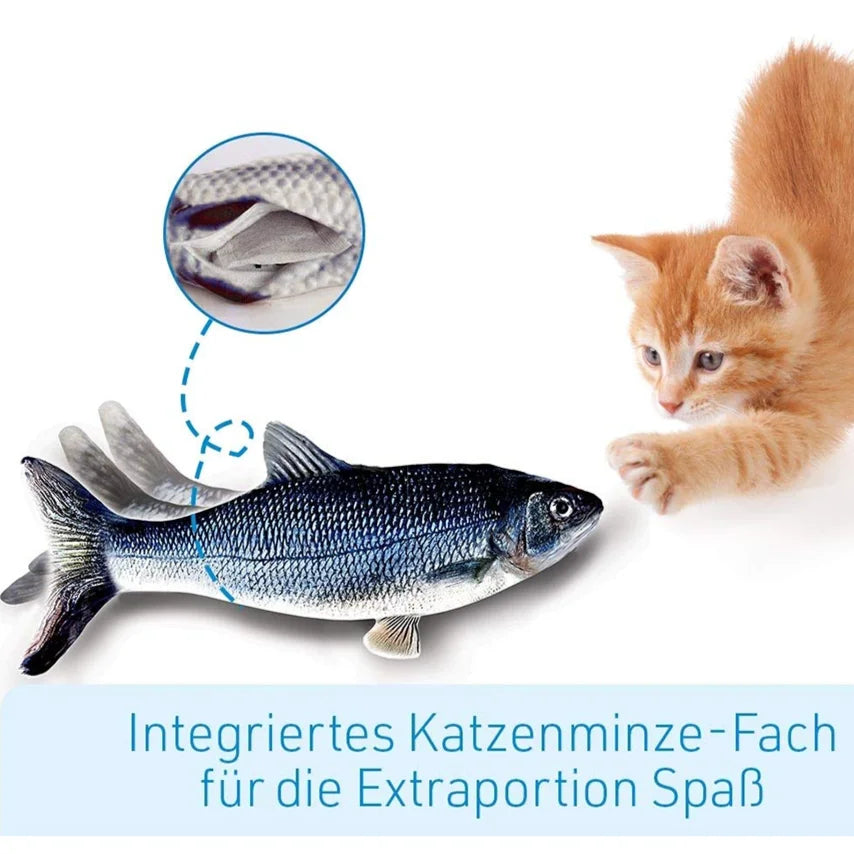 VKTECH Interactive Cat Toy Fish USB Charger Realistic Floppy Fish