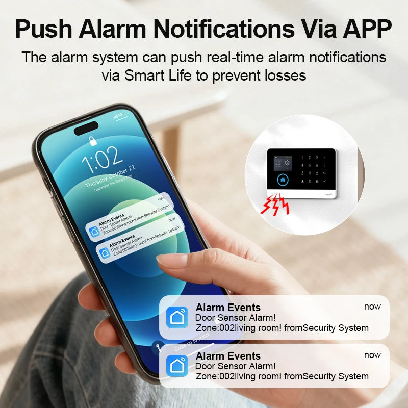 PGST 4G 2G WiFi GSM Wireless Alarm System PIR Sensor