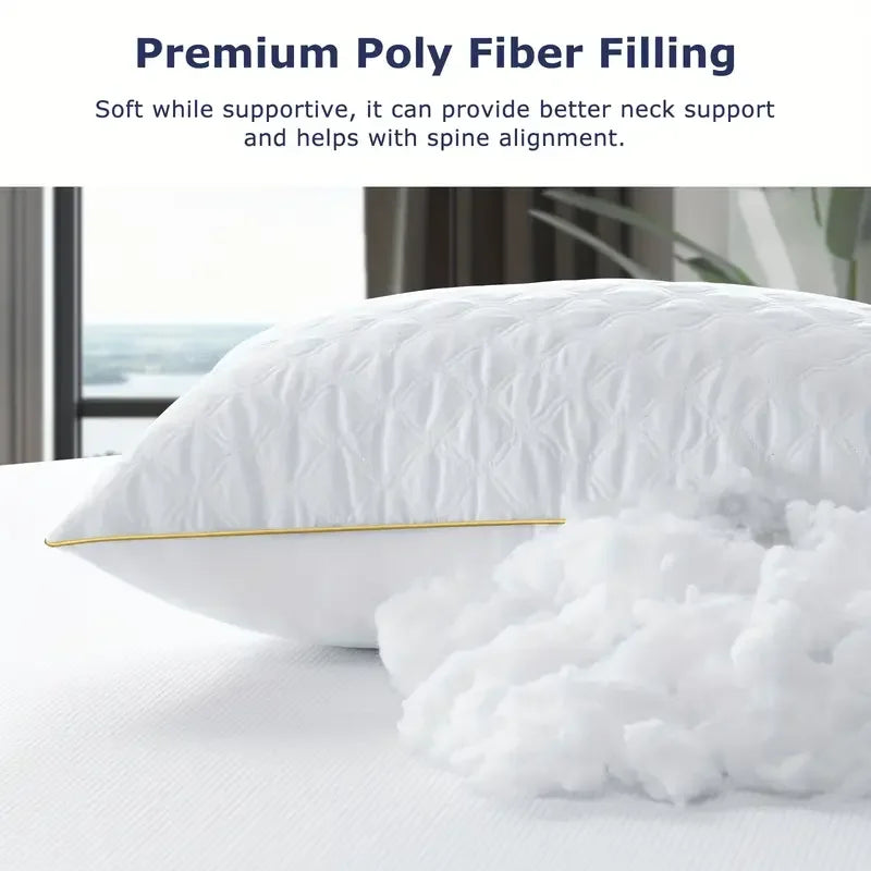 BedStory 2 Pack Neck Support Pillows For Restful Sleep