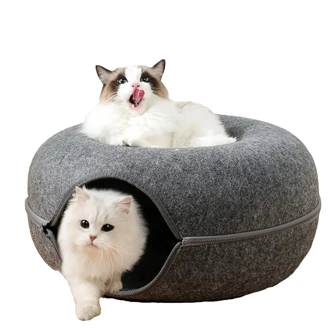 Donut Cat Bed Tunnel Toy For Cats And Kittens