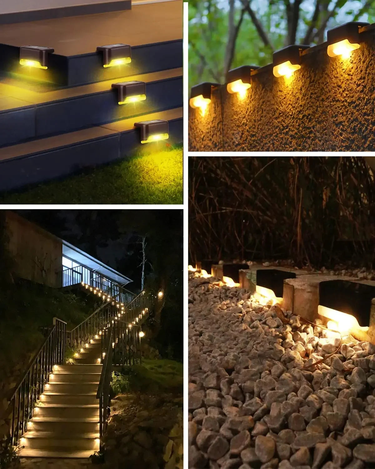 SZRSTH Solar Deck Lamps 16 Pack Outdoor Path Lights