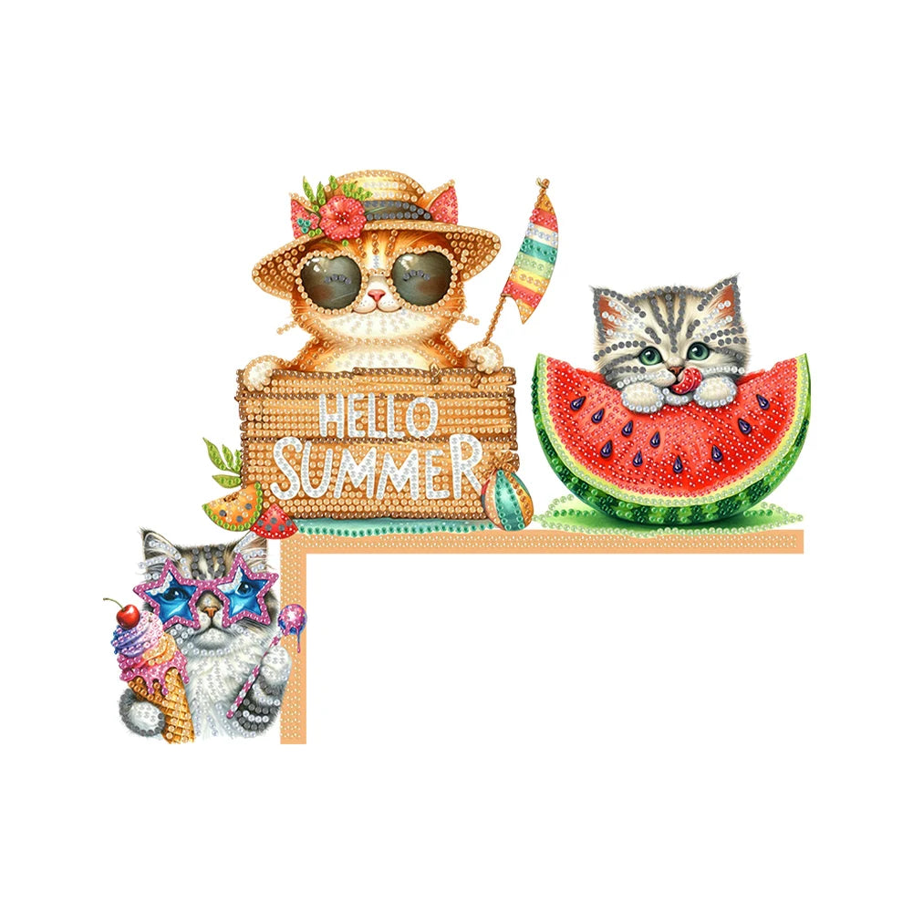 Rhinestone Door Frame Decor Diamond Art Sign