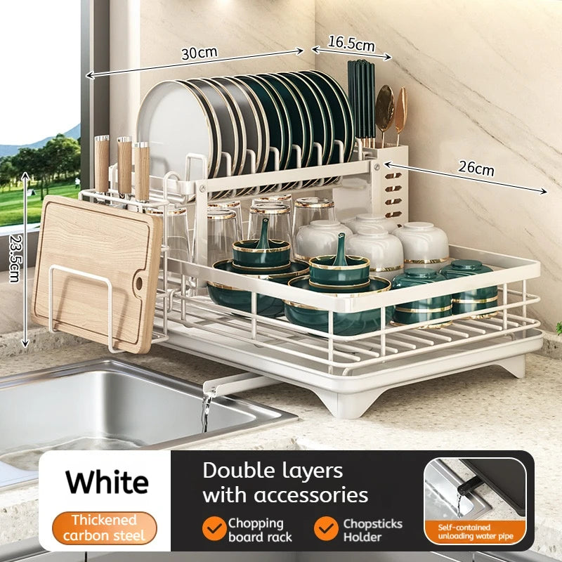Choice Stainless Steel Dish Drying Rack Over Sink Drainboard