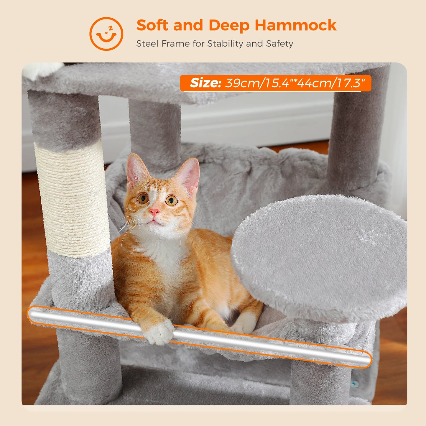 PAWZ Road Large Cat Tree And Tower For Indoor Cats