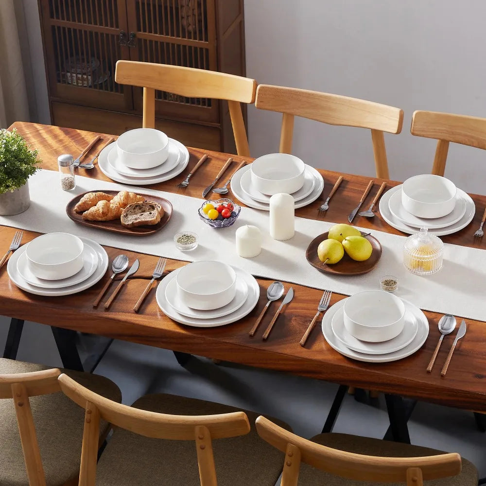 EZHomeEssentials Malacasa Tara Stoneware Dinner Set