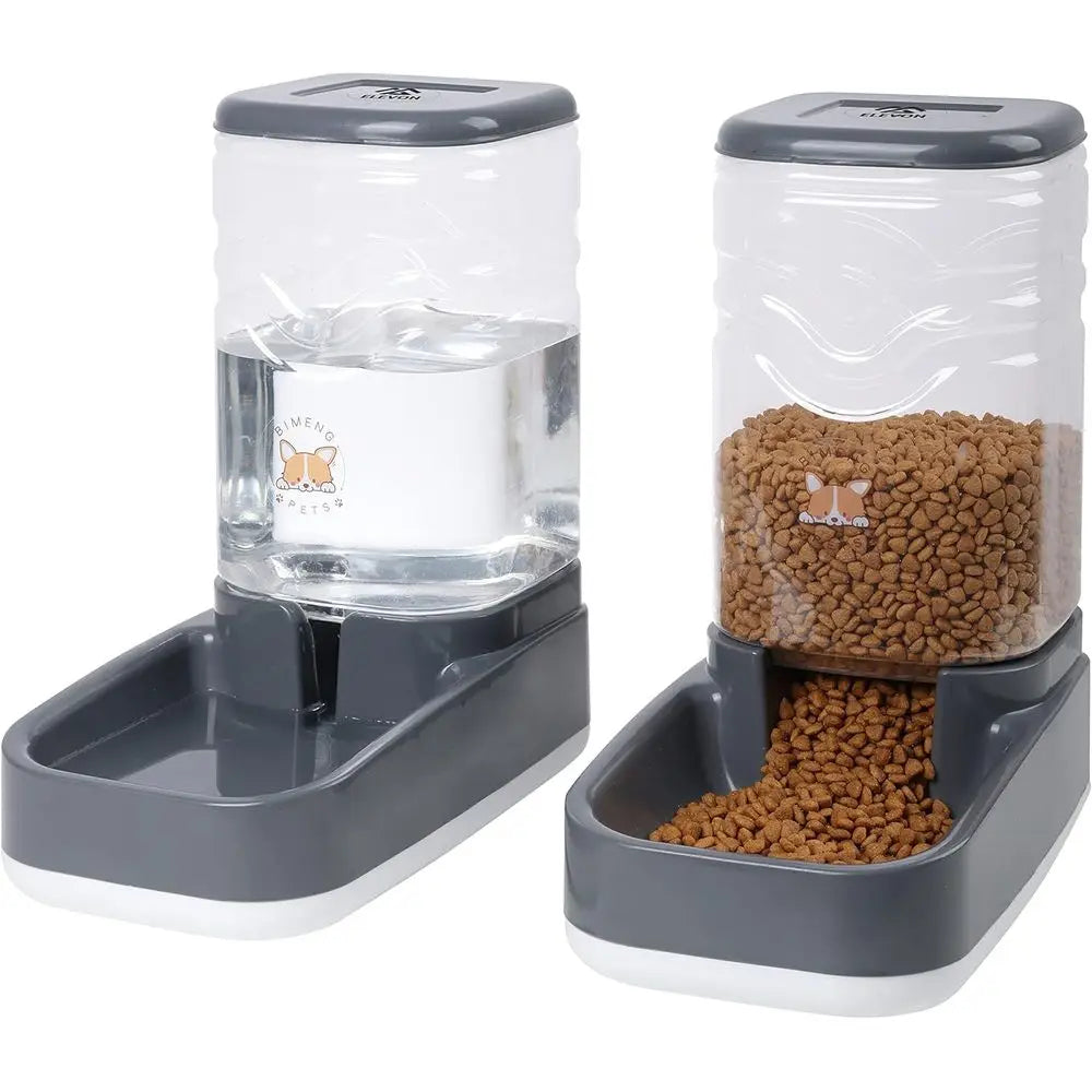 High Concerned Automatic Cat Feeder Gravity Food And Water Dispenser