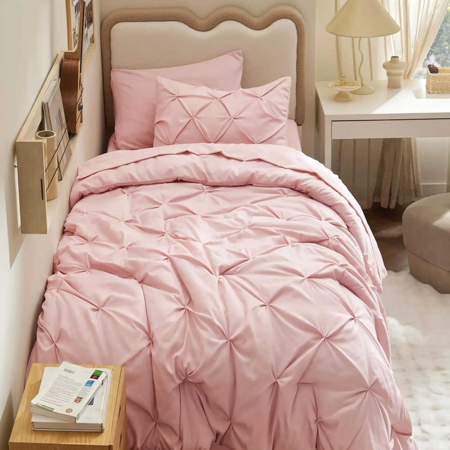 Fabirc Hypoallergenic UltraSoft 100TC Cotton Comforter Set For StudentDormitory Bedding