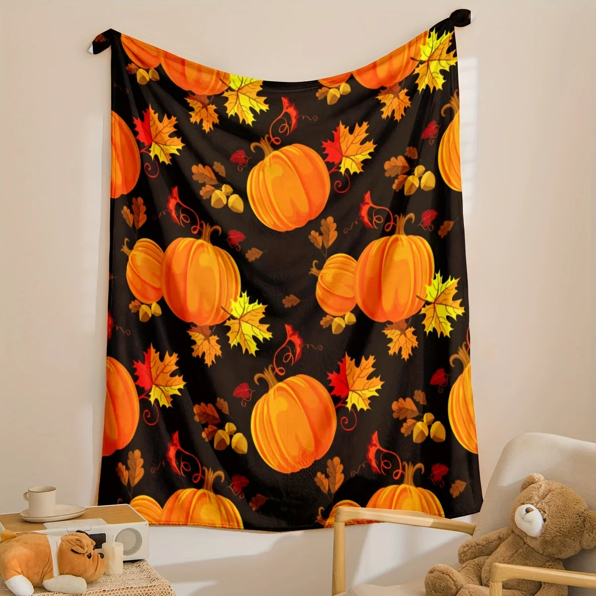 Craft of Weaving Cozy Halloween Flannel Throw Blanket