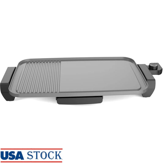 XMSJ Electric Ceramic Griddle Nonstick 1500W Temp Control