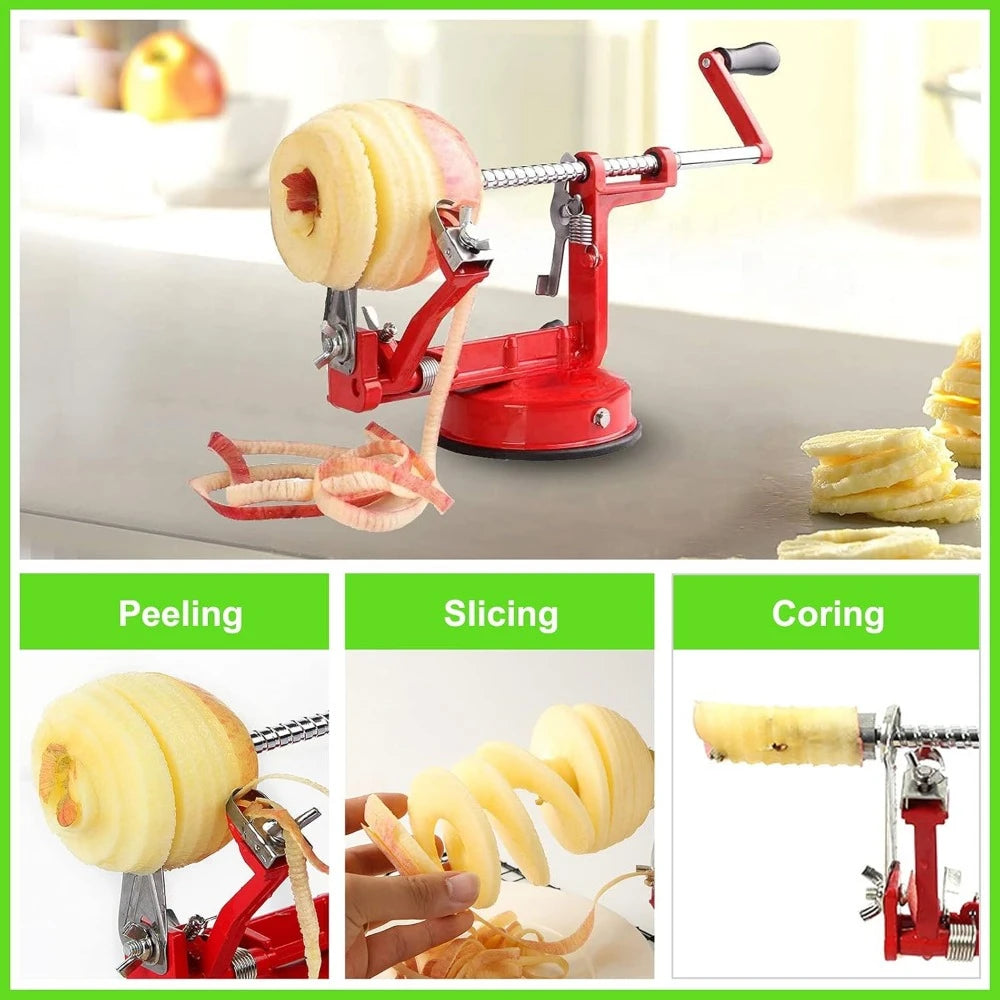 Apple Peeler With Stainless Steel Blade And Strong Suction Base