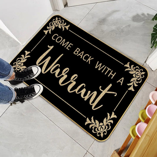 EZHomeEssentials Funny Welcome Mat Non Slip Rubber Entry