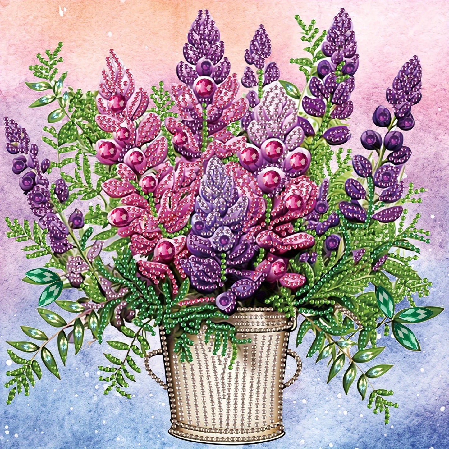 Choice Diamond Art Flower Bucket Special Shape Kit for Beginners