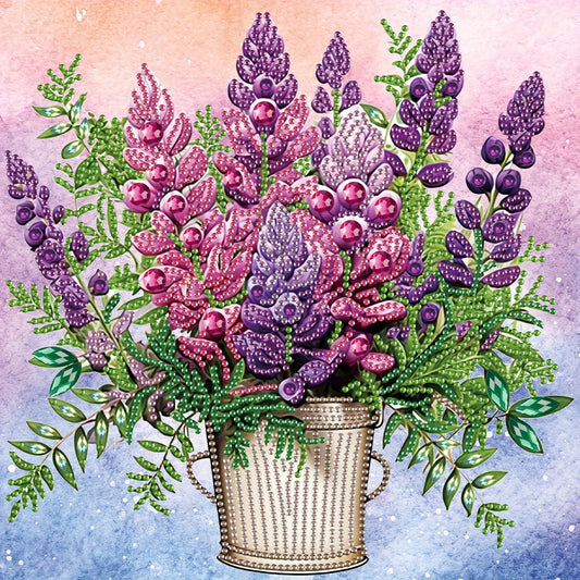 Choice Diamond Art Flower Bucket Special Shape Kit for Beginners
