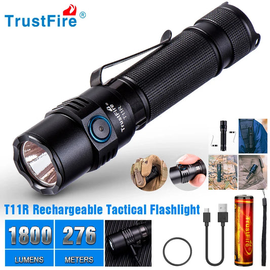EZHomeEssentials Trustfire T11R Flashlight 1800 Lumen