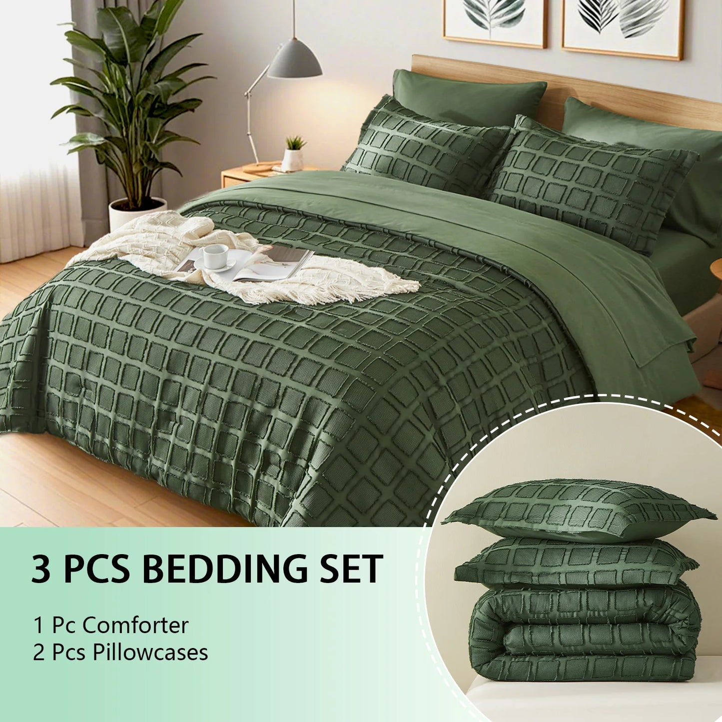 FIBERHignconcerned Comforter Set Microfiber Bedding