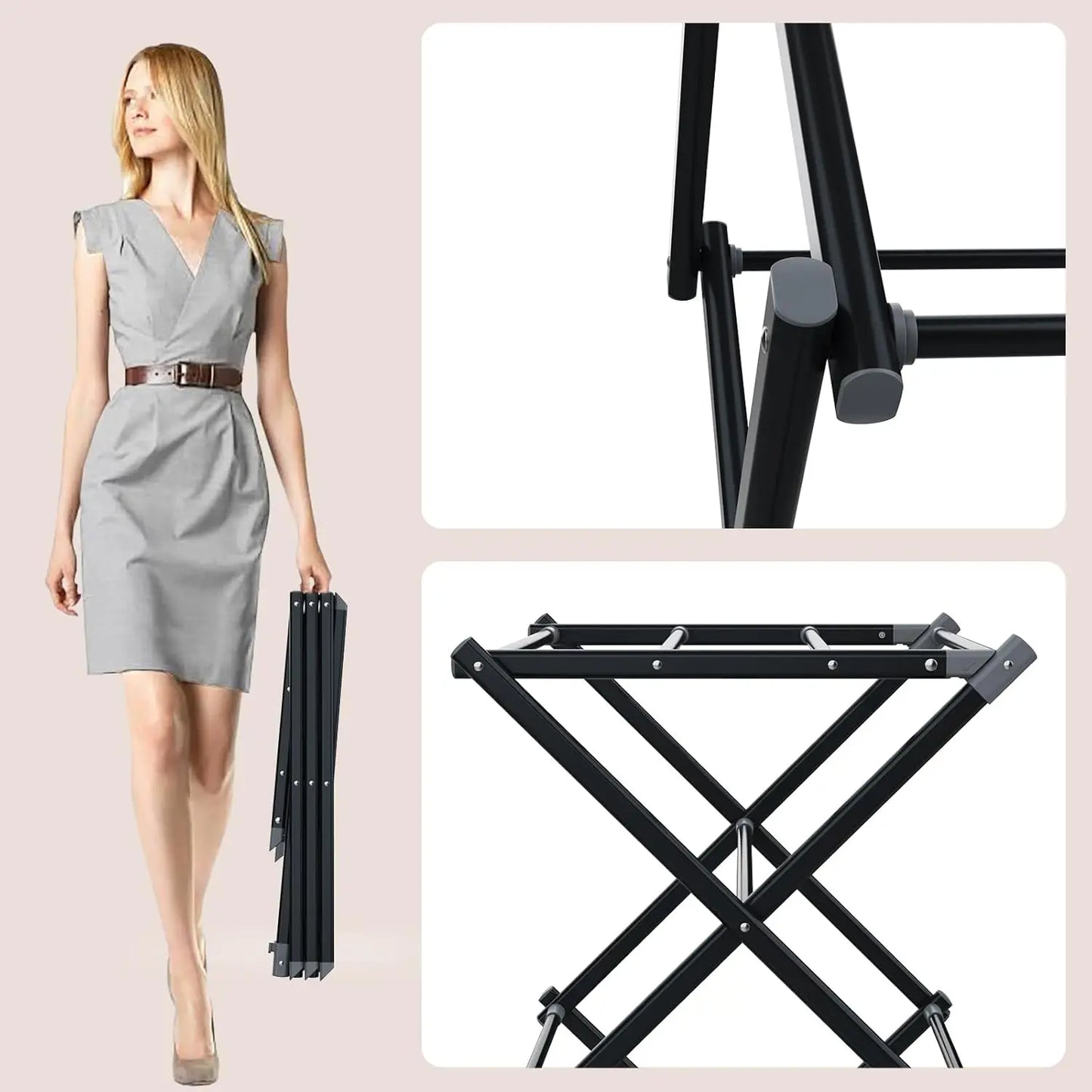 EZHomeEssentials Foldable Laundry Drying Rack Indoor Outdoor