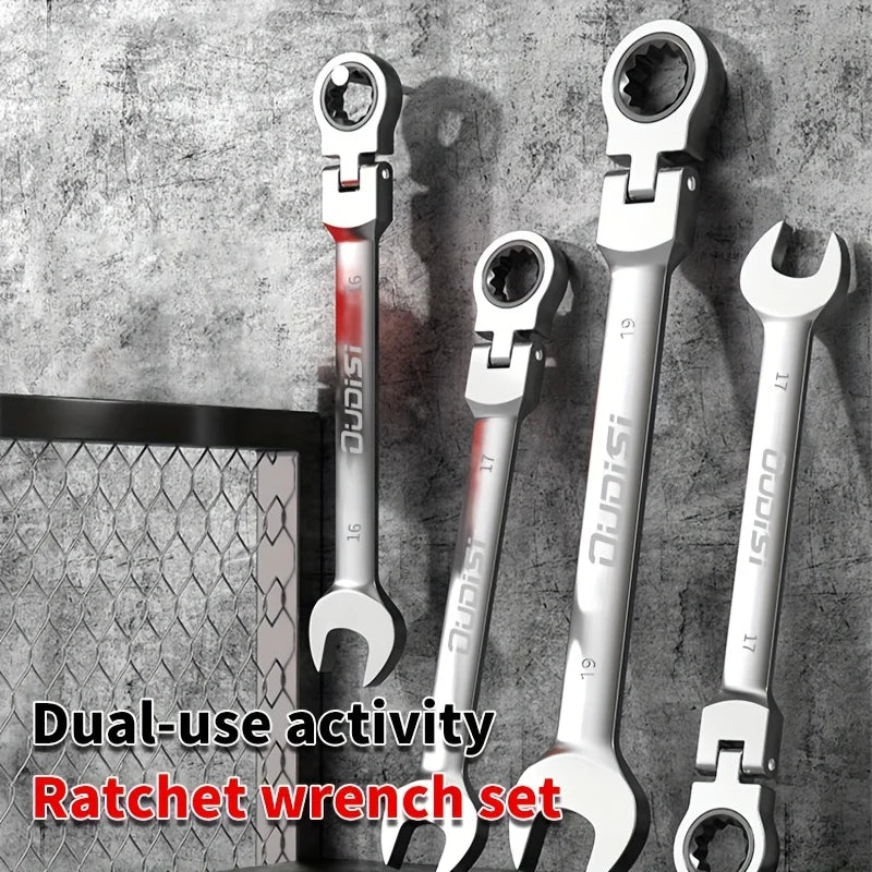 Professional Adjustable Wrench Set (3-Piece) - Chrome Vanadium Steel for Plumbing, Automotive & DIY Repairs