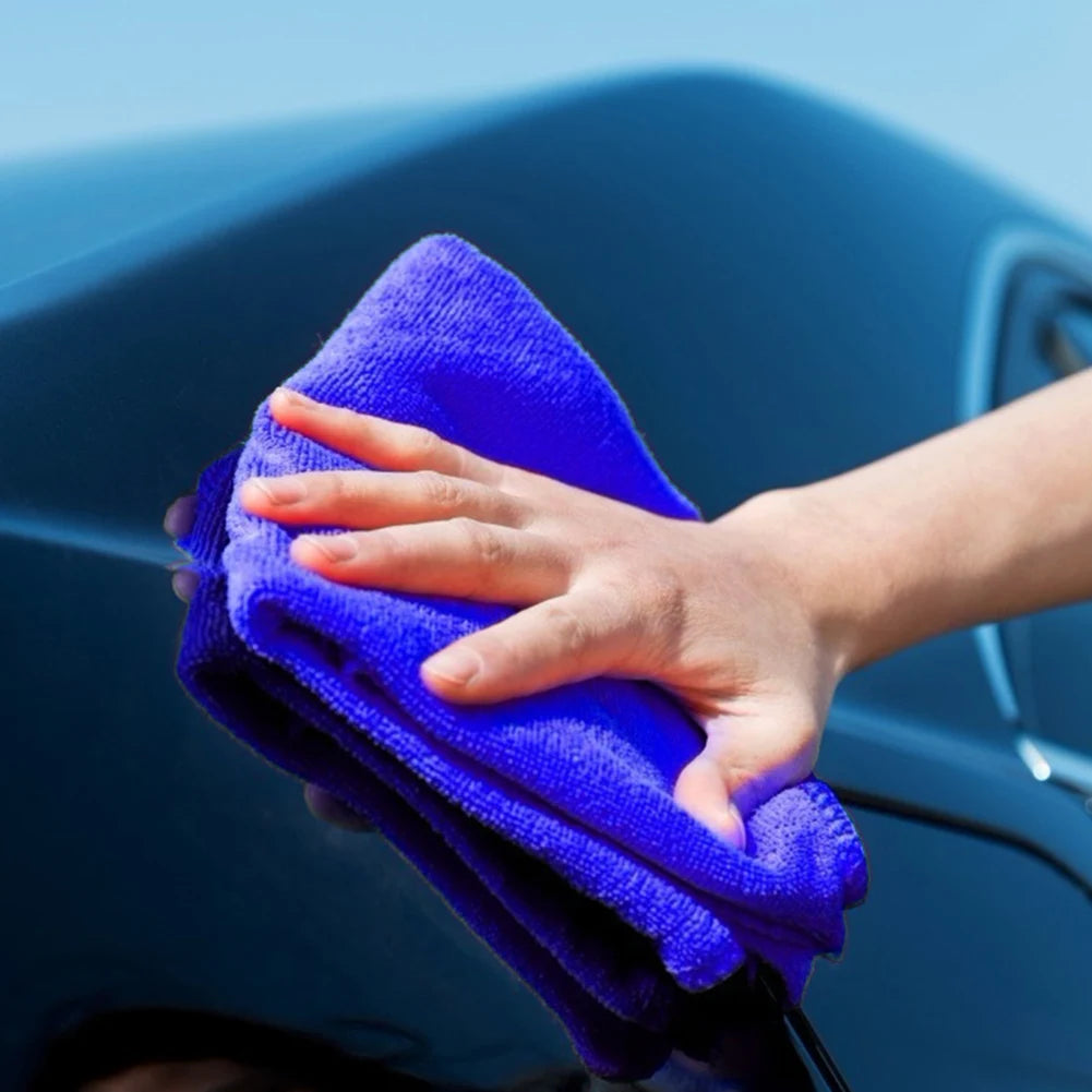 25-100PCS  Microfibre Cleaning Auto Soft Cloth Quick Dry Large Soft  25 x 25cm Car Wash Cloths Home Cleaning Micro Fiber Towels