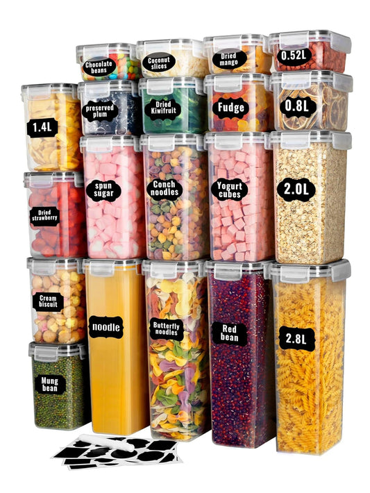EZHomeEssentials 24pcs Airtight Food Storage Containers