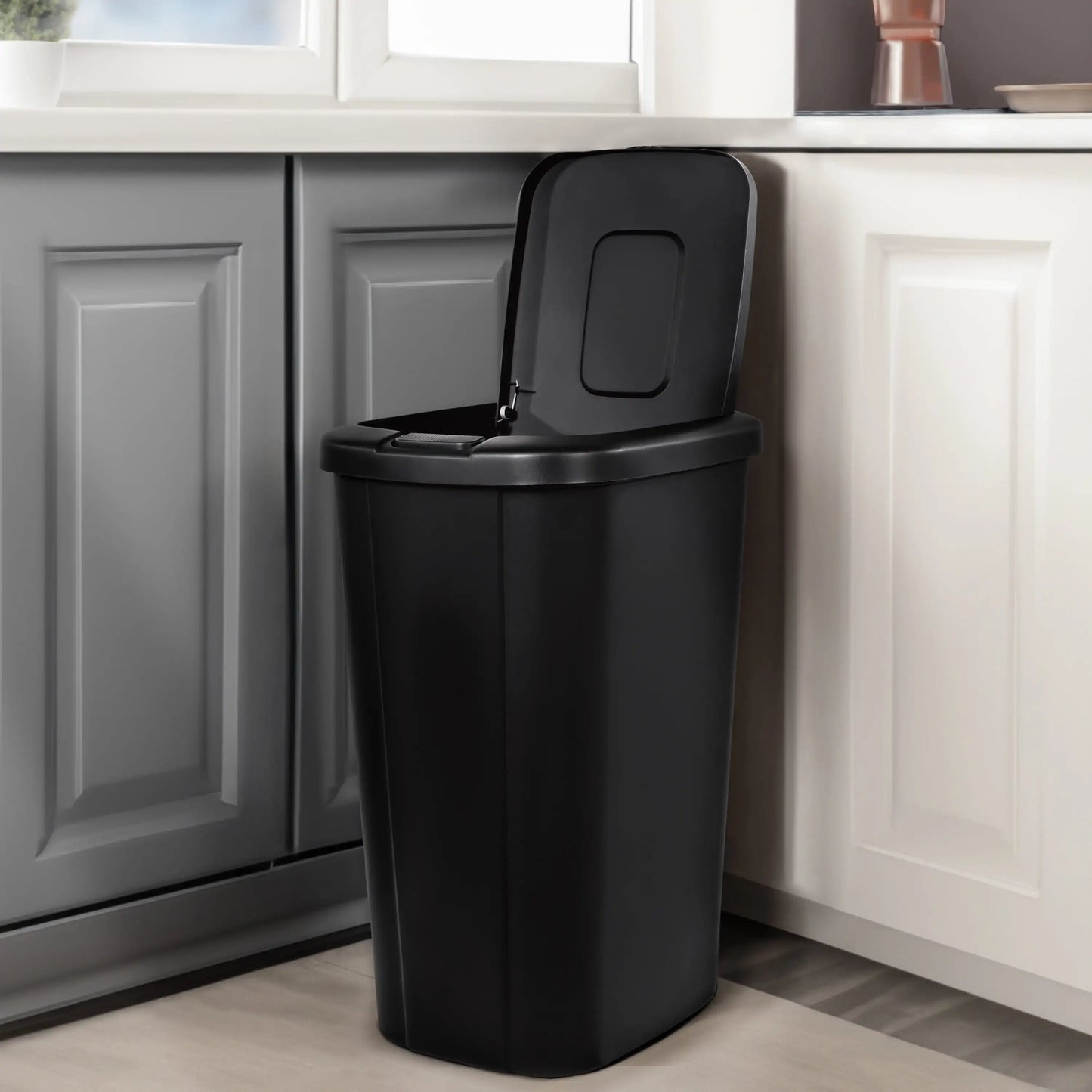 Guangdong Plastic Touch Top Kitchen Trash Can Daily Use