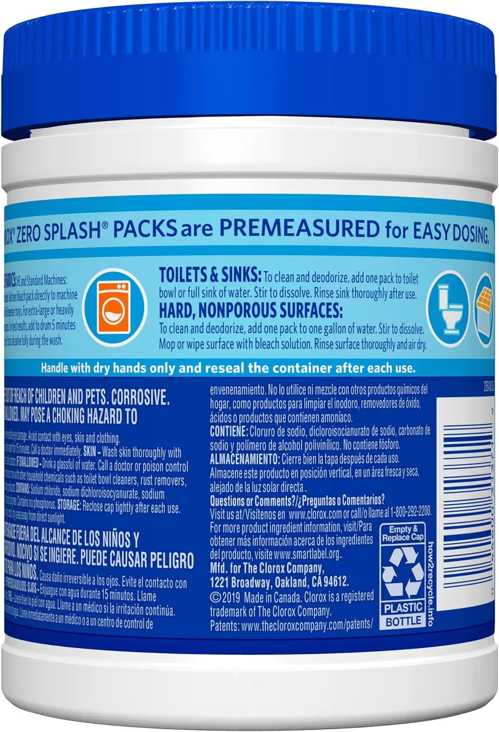 EZHomeEssentials Control Bleach Packs Laundry Packs 12 Count