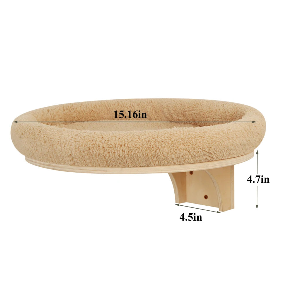 PETRAVELCN Cat Wall Mounted Climbing Ladder With Post