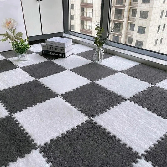 EZHomeEssentials Solid Interlocking Foam Mat 24pc EVA Floor