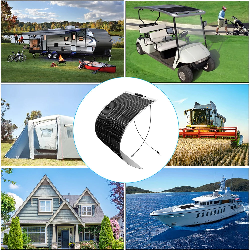 Xinpuguang 12V Solar Panel Off Grid Inverter Kit 120W